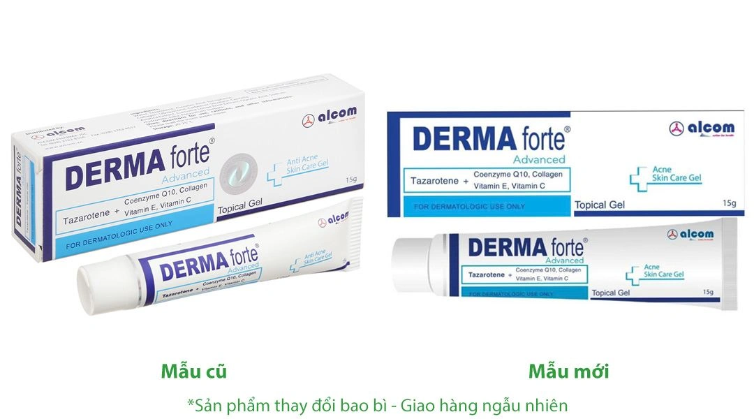 Gel Derma Forte Advanced ngừa mụn trứng cá, ngừa thâm, mờ sẹo, dưỡng da tuýp 15g - 