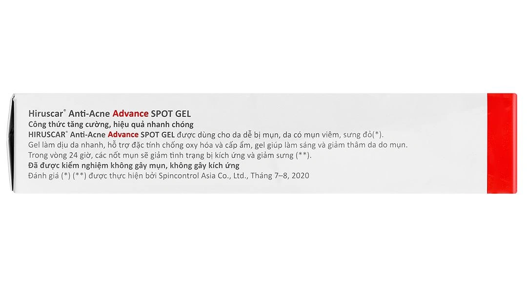 Gel Hiruscar Anti-acne ngăn ngừa mụn, tăng độ ẩm cho da tuýp 10g - 4