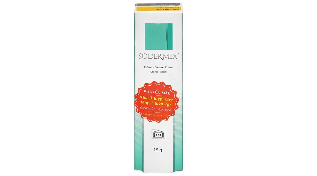 Kem Sodermix trị sẹo, viêm da cơ địa tuýp 15g - 13