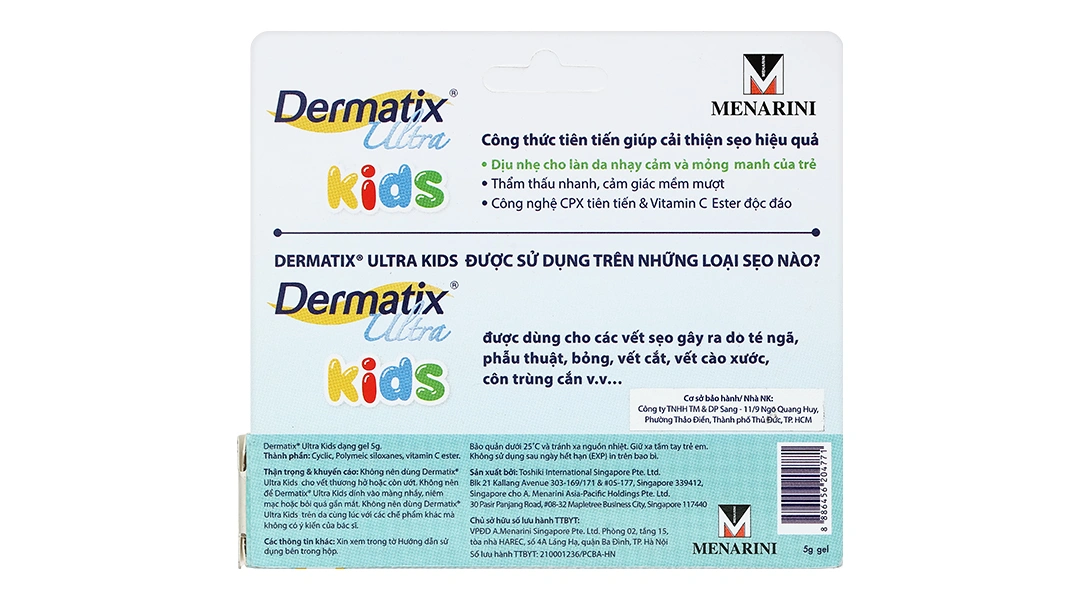 Gel Dermatix Ultra Kids trị sẹo cho bé tuýp 5g - 2