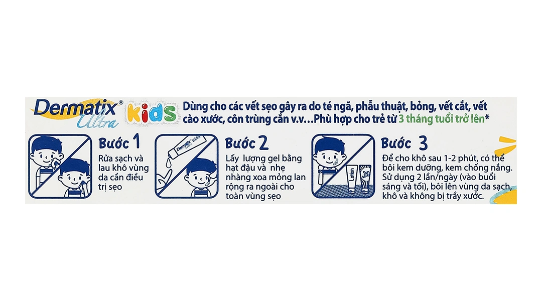Gel Dermatix Ultra Kids trị sẹo cho bé tuýp 5g - 6