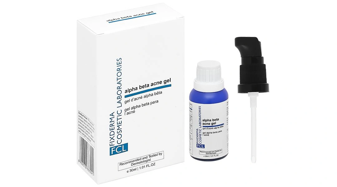 Gel Fixderma FCL Alpha Beta Acne giảm mụn, kiểm soát bã nhờn chai 30ml - 1