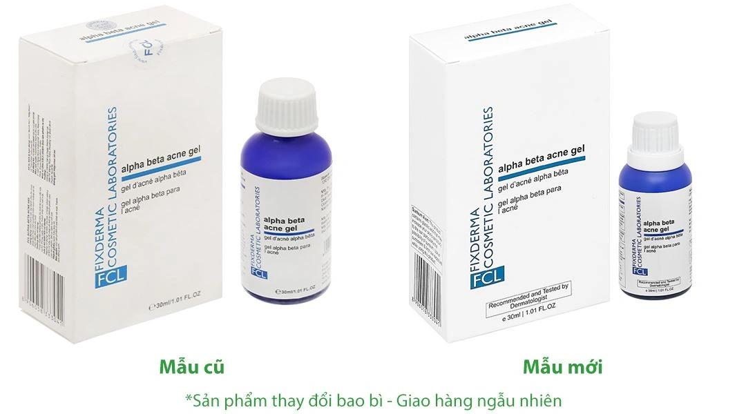 Gel Fixderma FCL Alpha Beta Acne giảm mụn, kiểm soát bã nhờn chai 30ml - 