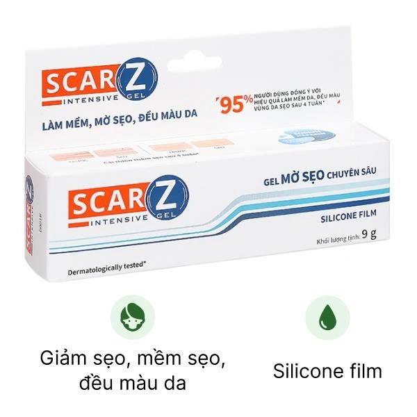 Gel ScarZ Intensive giúp giảm sẹo, mềm sẹo, đều màu da