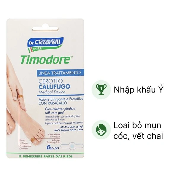 Miếng dán mụn cóc, vết chai Dr.Ciccarelli Timodore