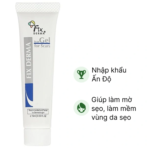 Gel Fixderma Scar giúp làm mờ sẹo