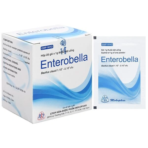 Bột men vi sinh Enterobella trị và phòng rối loạn vi sinh đường ruột