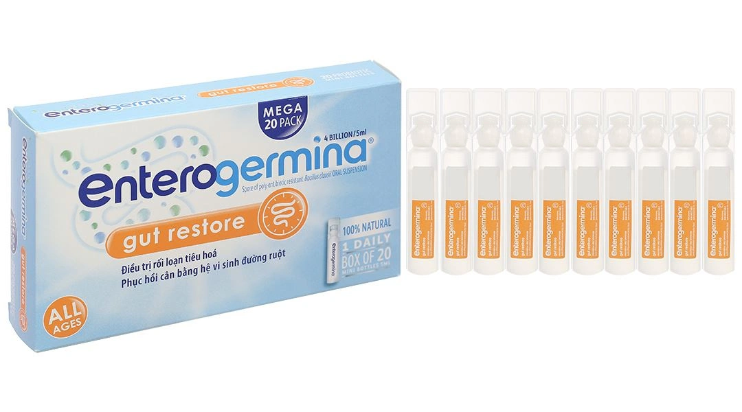 Hỗn dịch uống Enterogermina Gut Restore 4 tỷ/5ml trị rối loạn tiêu hóa (20 ống x 5ml) - 1