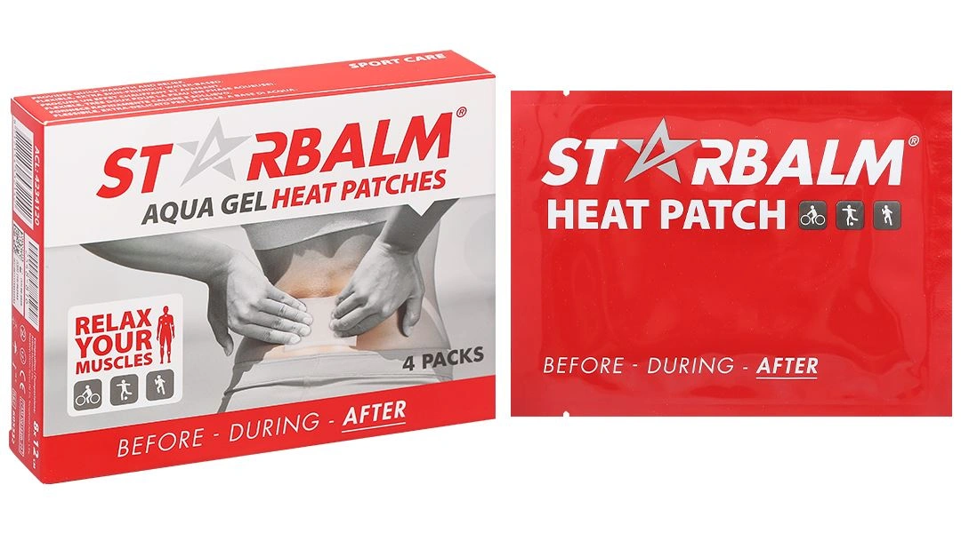 Miếng dán nhiệt Starbalm Heat Patch làm ấm, giảm đau nhức cơ, khớp (4 gói x 1 miếng) - 