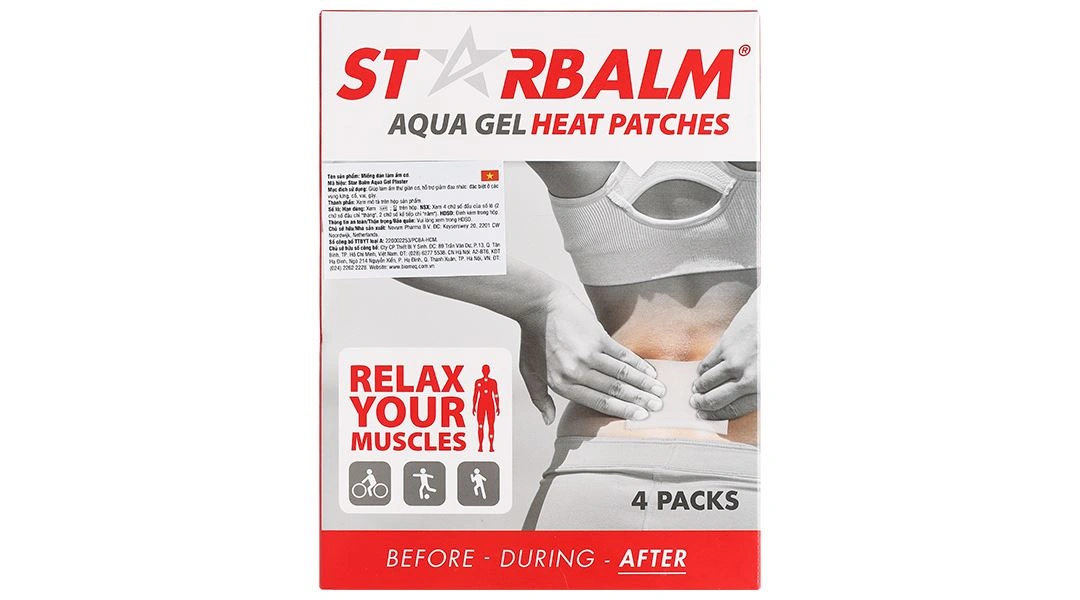Miếng dán nhiệt Starbalm Heat Patch làm ấm, giảm đau nhức cơ, khớp (4 gói x 1 miếng) - 2