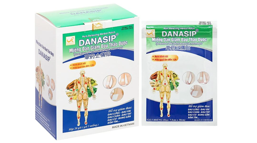 Miếng dán giảm đau thảo dược Danasip - 