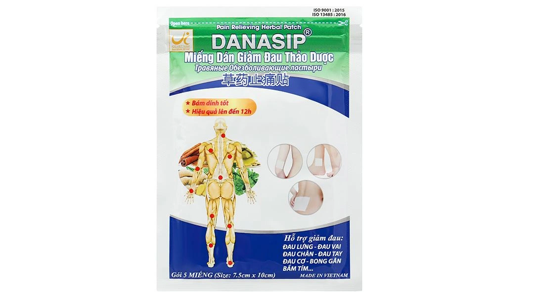 Miếng dán giảm đau thảo dược Danasip - 6