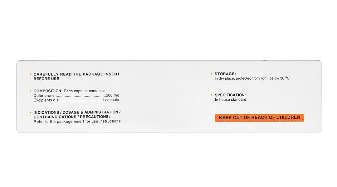 Paolucci 500mg trị tình trạng dư thừa sắt trong cơ thể (3 vỉ x 10 viên) - 3