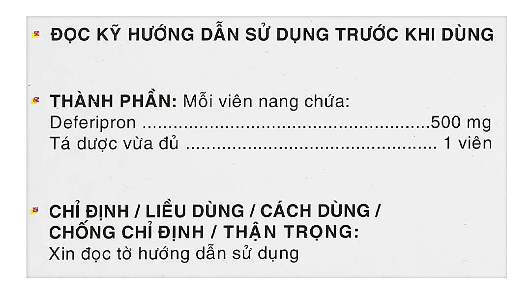 Paolucci 500mg trị tình trạng dư thừa sắt trong cơ thể (3 vỉ x 10 viên) - 4