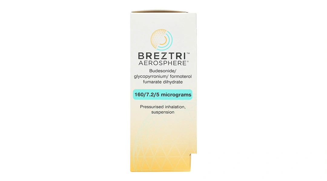 Thuốc xịt Breztri Aerosphere 160/7.2/5mcg điều trị bệnh phổi tắc nghẽn mạn tính chai 120 liều - 2