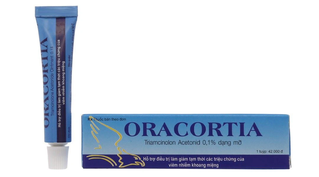 Thuốc mỡ Oracortia 0.1% trị viêm nhiễm khoang miệng tuýp 5g - 