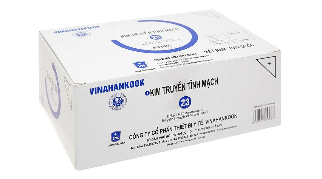 Kim truyền tĩnh mạch Vinahankook 23 30cm 23G x 3/4'' - 