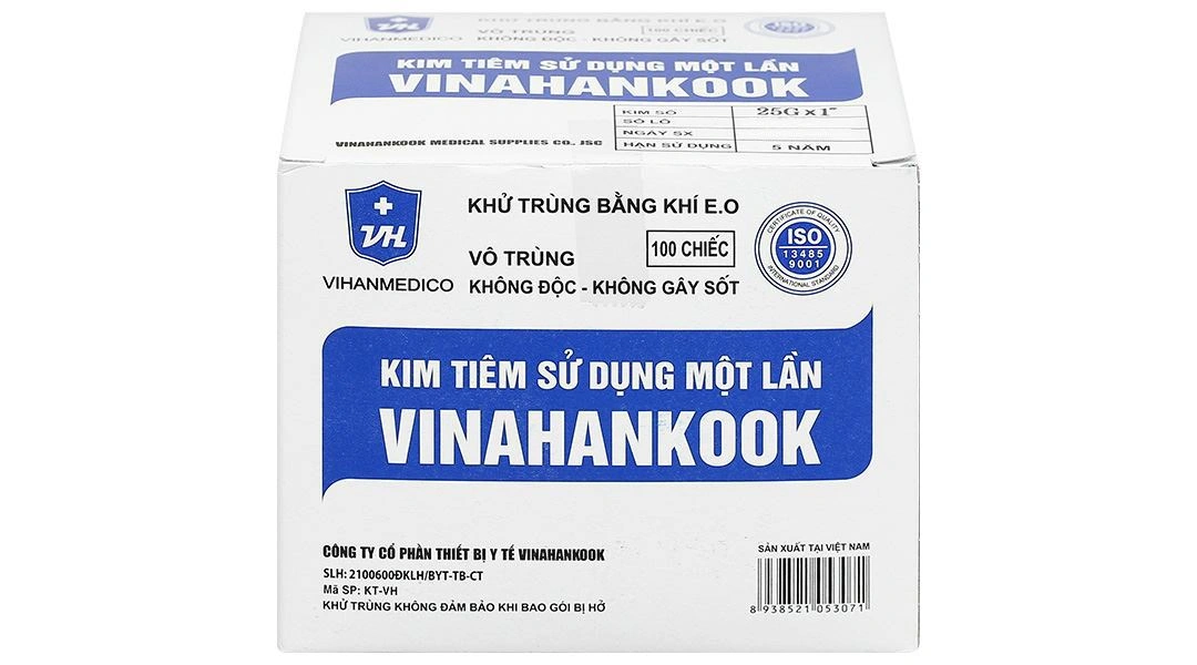 Đầu kim tiêm sử dụng một lần Vinahankook 25G x 1’’ - 1