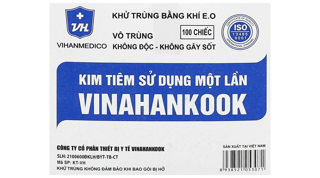 Đầu kim tiêm sử dụng một lần Vinahankook 25G x 1’’ - 6