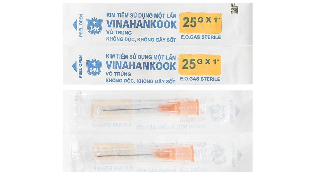 Đầu kim tiêm sử dụng một lần Vinahankook 25G x 1’’ - 8