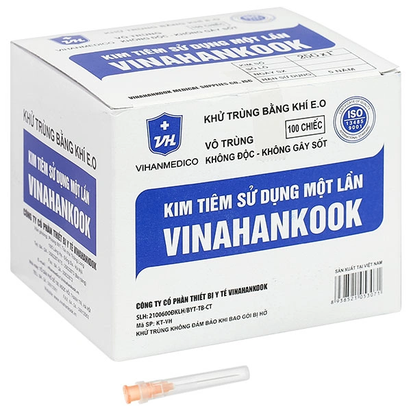 Đầu kim tiêm sử dụng một lần Vinahankook 25G x 1’’