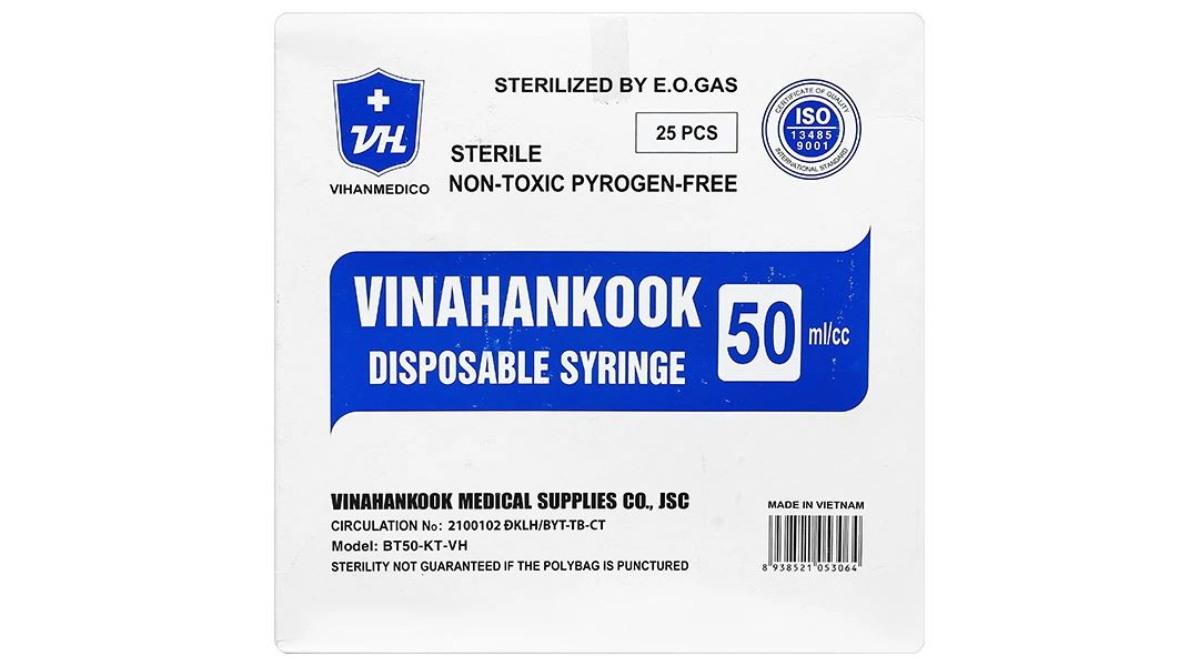 Bơm tiêm cho ăn sử dụng một lần Vinahankook 50ml/cc - 2