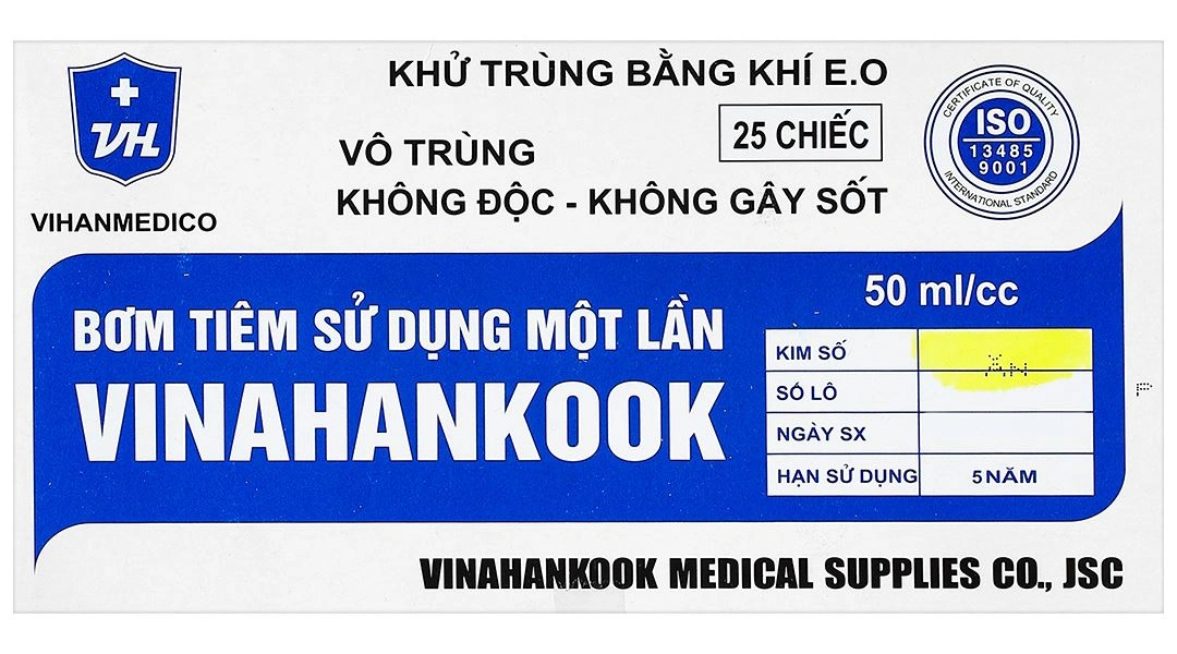 Bơm tiêm cho ăn sử dụng một lần Vinahankook 50ml/cc - 7