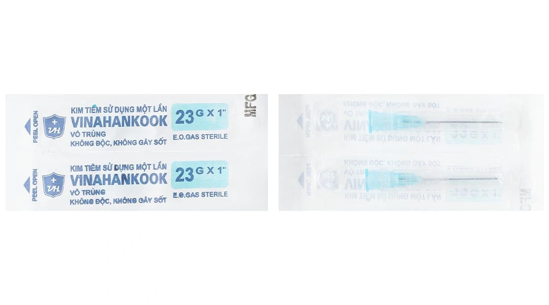 Đầu kim tiêm sử dụng một lần Vinahankook 23G x 1’’ - 8