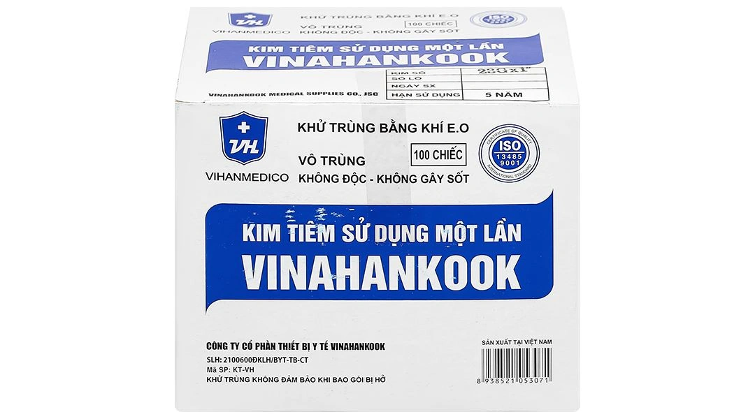 Đầu kim tiêm sử dụng một lần Vinahankook 23G x 1’’ - 1