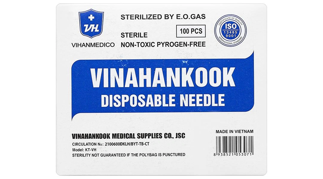 Đầu kim tiêm sử dụng một lần Vinahankook 23G x 1’’ - 2