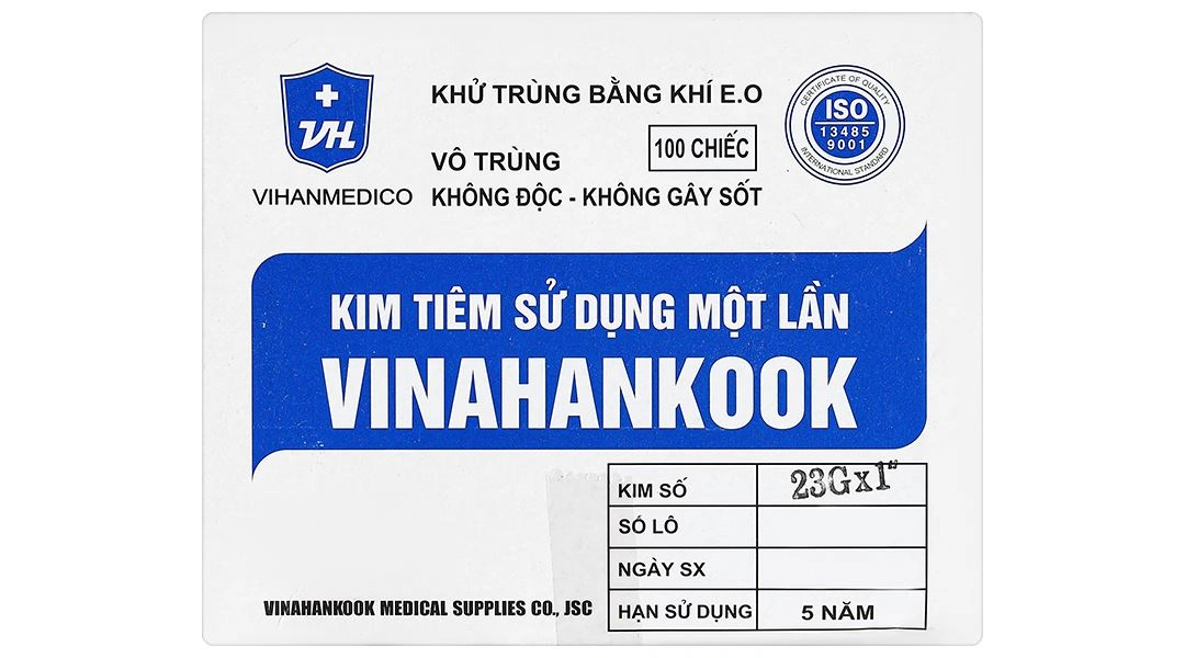 Đầu kim tiêm sử dụng một lần Vinahankook 23G x 1’’ - 5