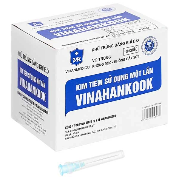 Đầu kim tiêm sử dụng một lần Vinahankook 23G x 1’’