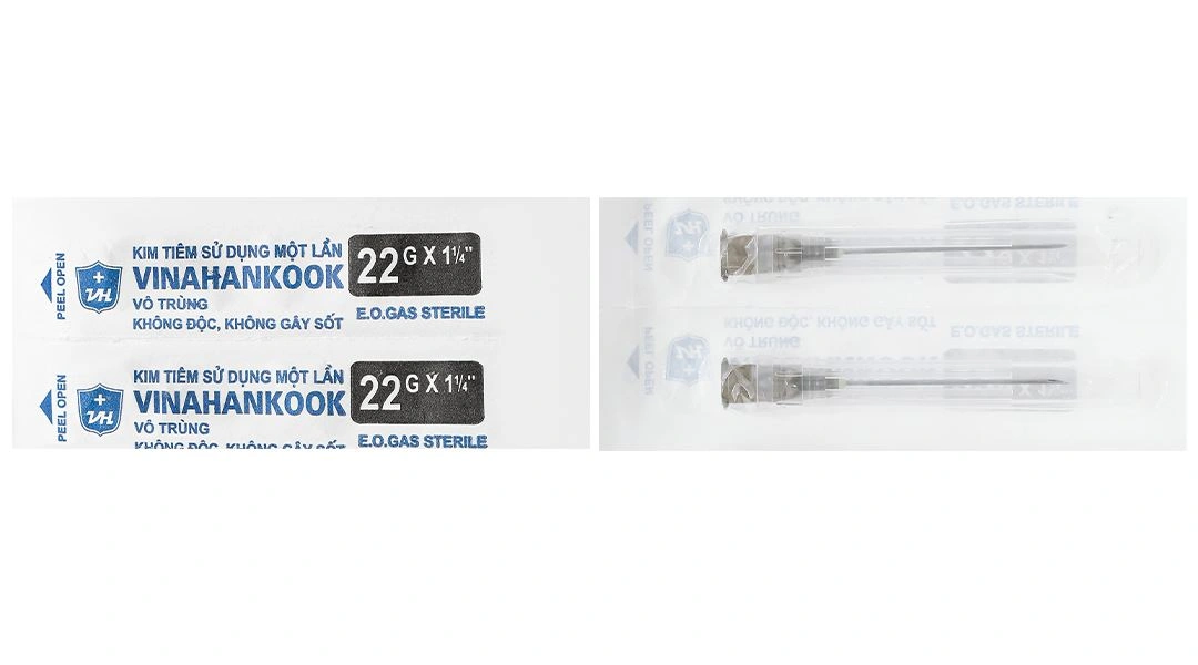 Đầu kim tiêm sử dụng một lần Vinahankook 22G x 1 1/4’’ - 8