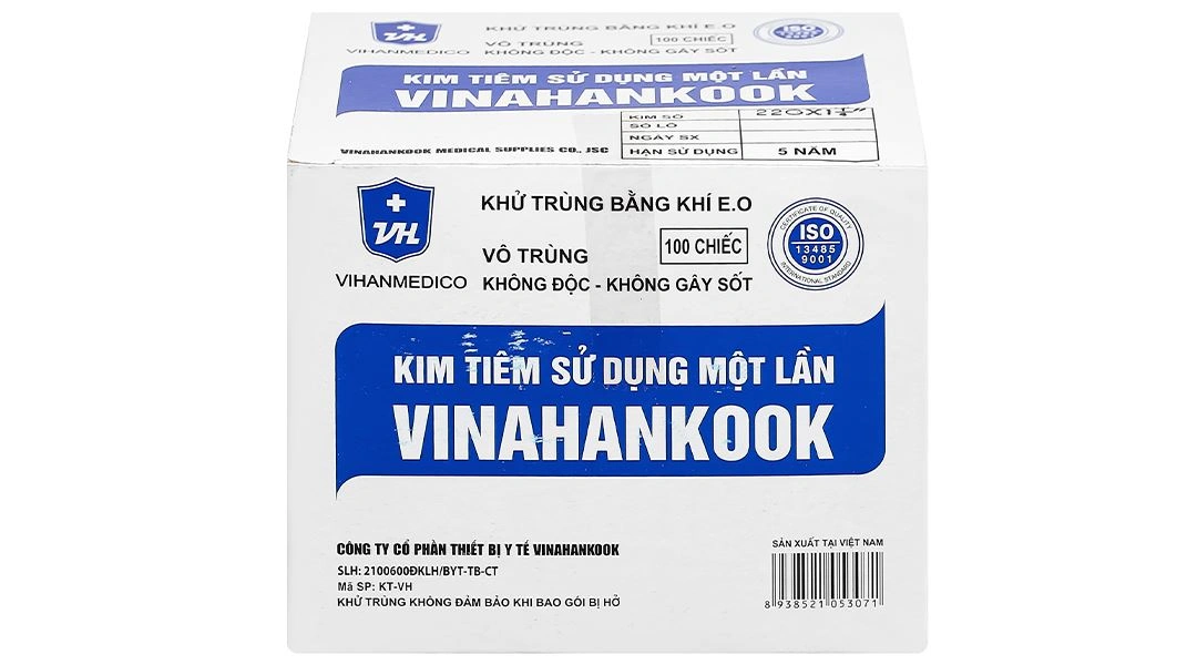 Đầu kim tiêm sử dụng một lần Vinahankook 22G x 1 1/4’’ - 1