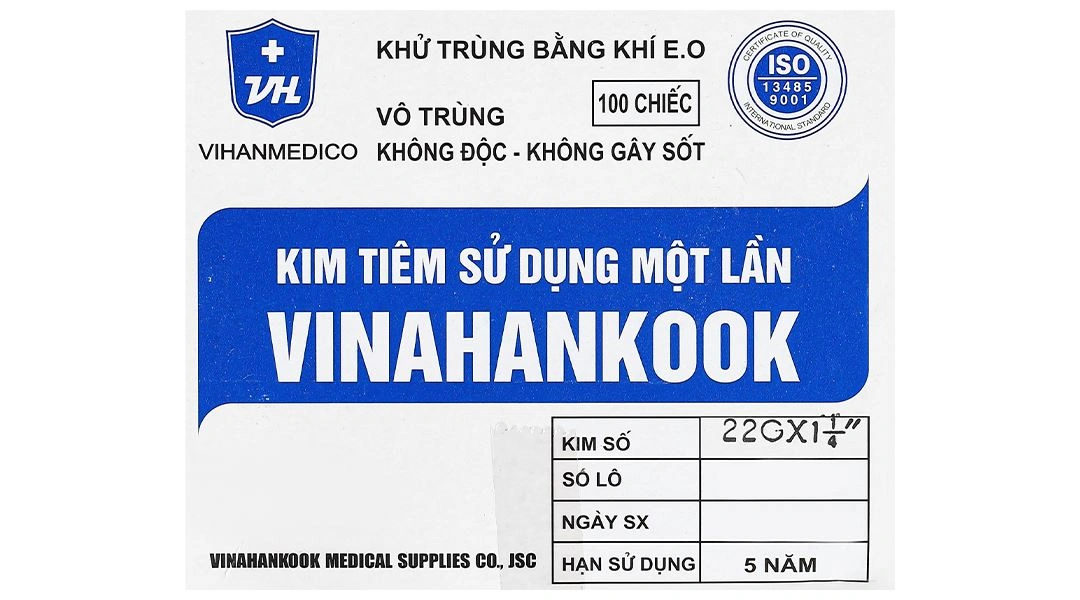 Đầu kim tiêm sử dụng một lần Vinahankook 22G x 1 1/4’’ - 7