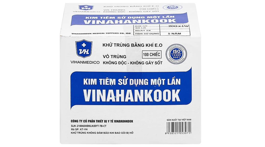 Đầu kim tiêm sử dụng một lần Vinahankook 20G x 1 1/2’’ - 1