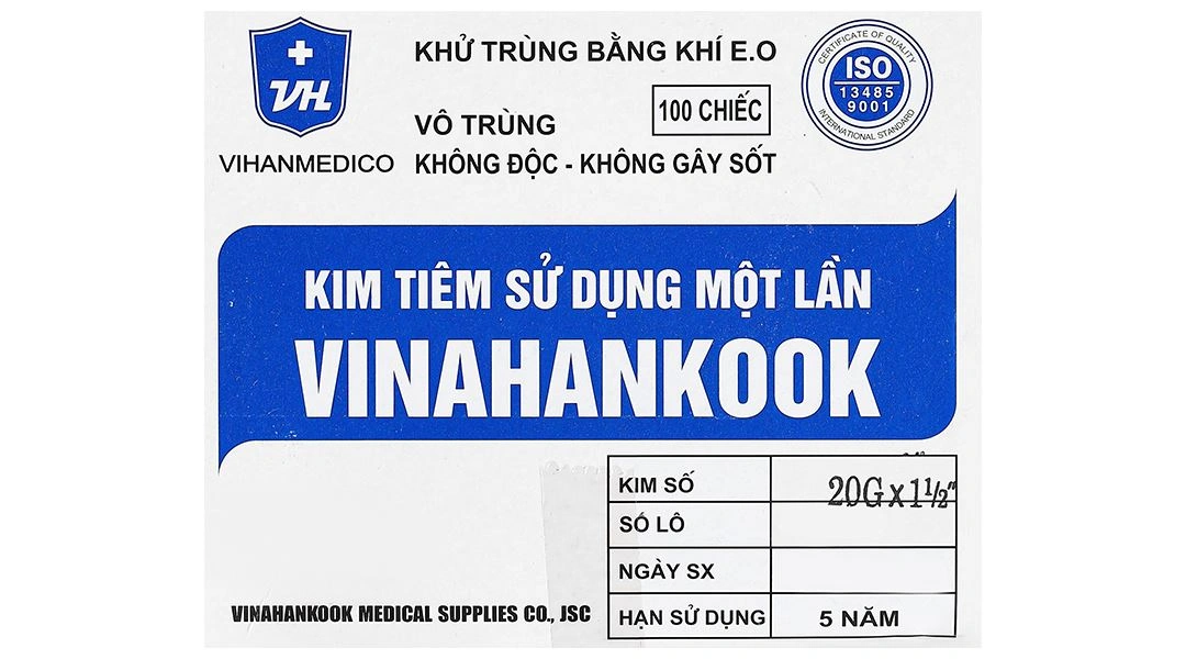 Đầu kim tiêm sử dụng một lần Vinahankook 20G x 1 1/2’’ - 7