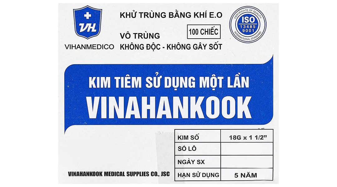 Đầu kim tiêm sử dụng một lần Vinahankook 18G x 1 1/2’’ - 7