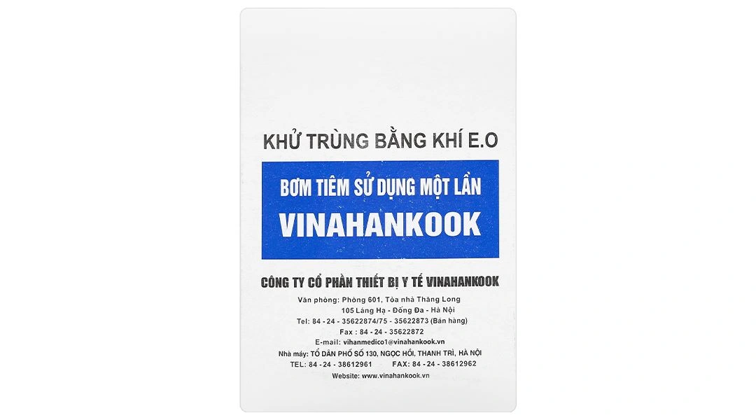 Bơm tiêm sử dụng một lần Vinahankook 10ml/cc 23G x 1’’ - 4