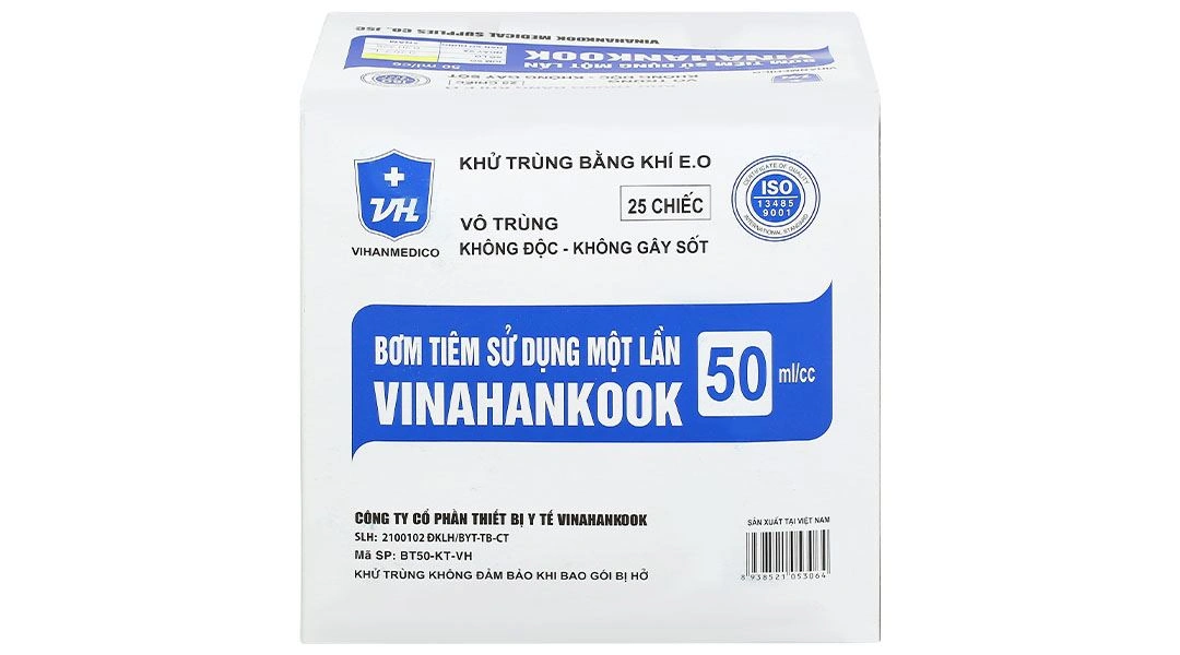 Bơm tiêm sử dụng một lần Vinahankook 50ml/cc - 1