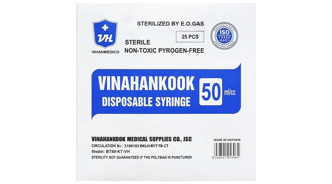 Bơm tiêm sử dụng một lần Vinahankook 50ml/cc - 2