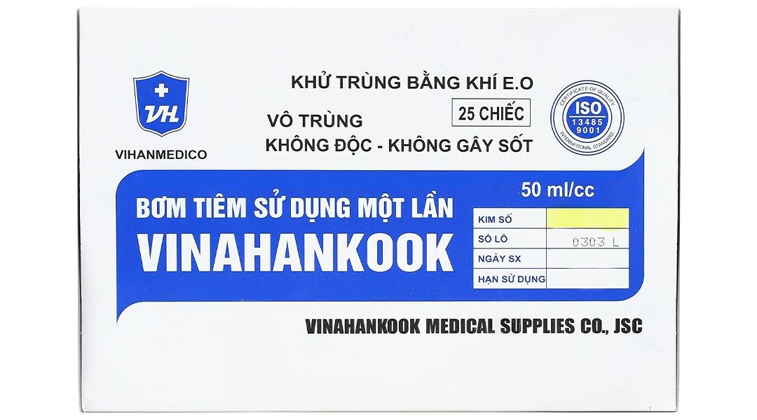 Bơm tiêm sử dụng một lần Vinahankook 50ml/cc - 5
