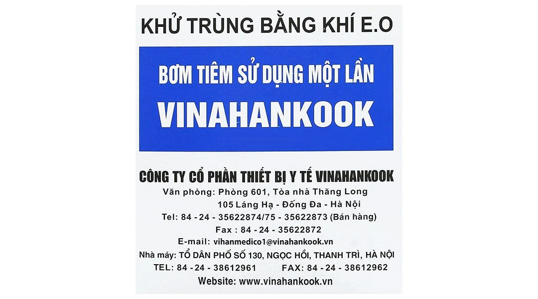 Bơm tiêm sử dụng một lần Vinahankook 50ml/cc - 6
