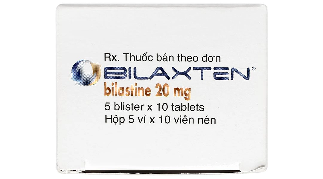 Bilaxten 20mg điều trị viêm mũi dị ứng, mày đay (5 vỉ x 10 viên) - 5