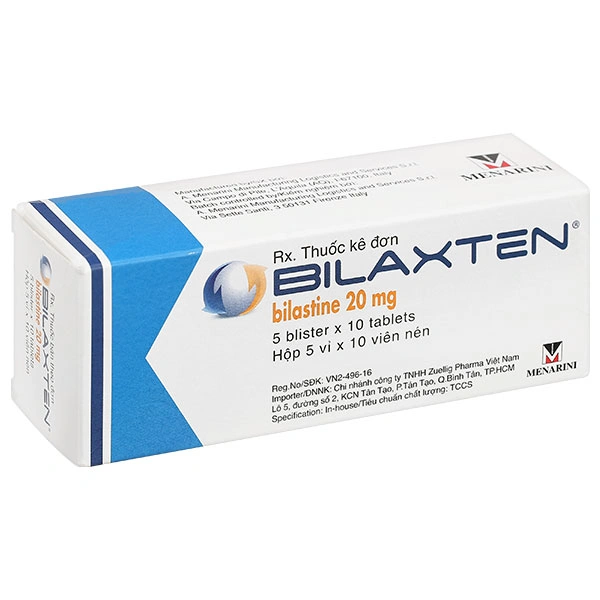 Bilaxten 20mg điều trị viêm mũi dị ứng, mày đay