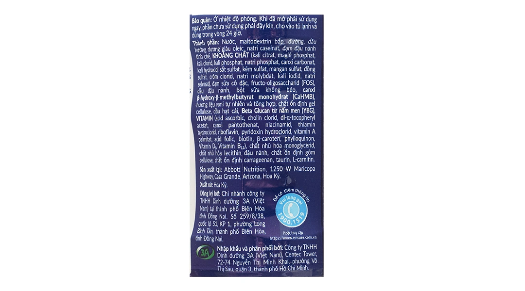 Sữa bột pha sẵn Ensure Gold Vigor bổ sung dinh dưỡng hương vani - 9