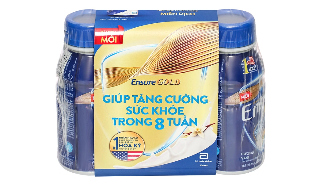 Sữa bột pha sẵn Ensure Gold Vigor bổ sung dinh dưỡng hương vani - 1