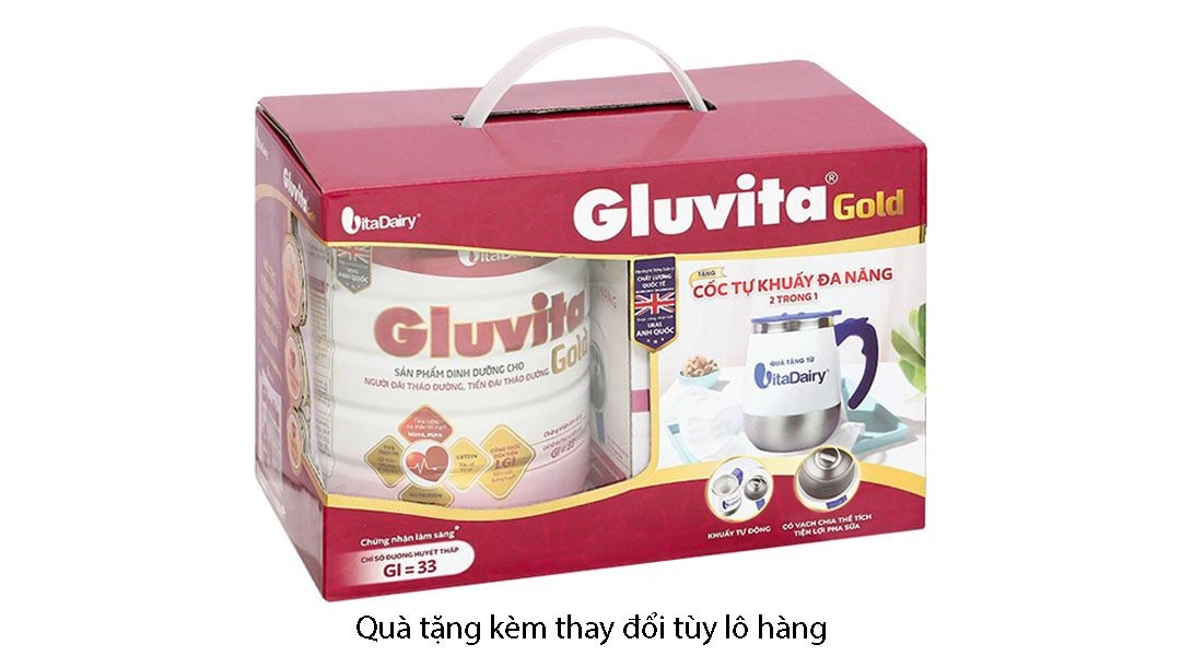 Thực phẩm dùng cho chế độ ăn đặc biệt Gluvita Gold - 