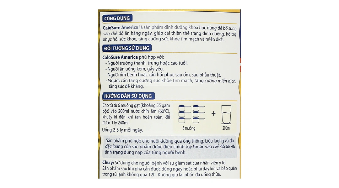 Thực phẩm dinh dưỡng y học Calosure America - 9