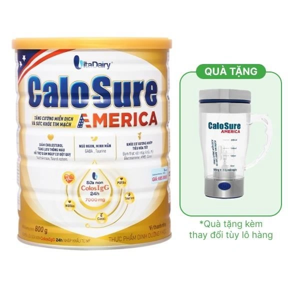 Sữa bột Calosure America tăng cường miễn dịch và sức khỏe tim mạch